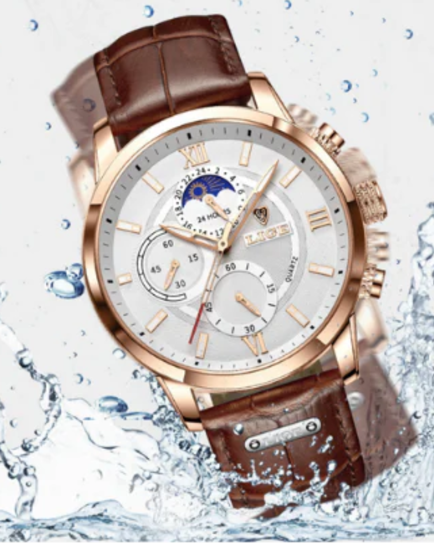 Lugano Classic Watch (Waterproof) - Old Money