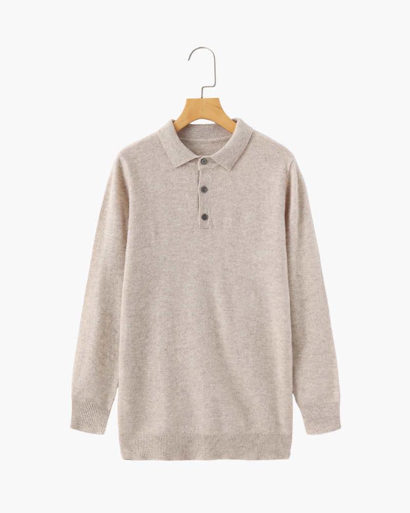 100% Cashmere Polo - Old Money