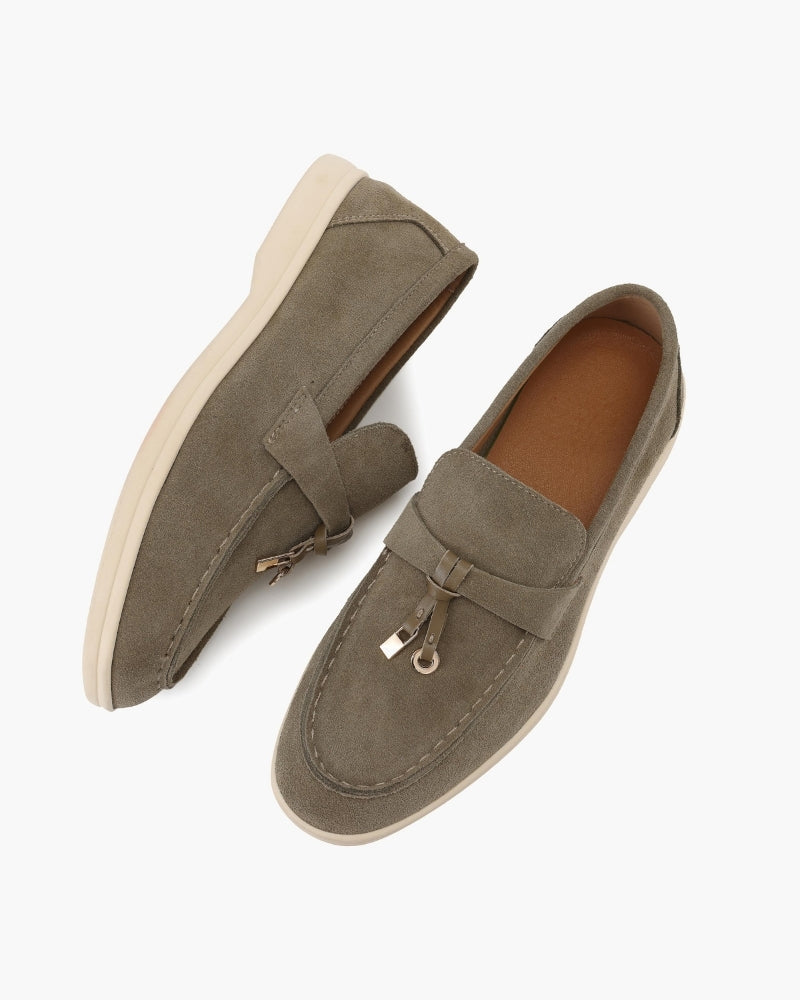 Old Money Suede Lady Loafers - Old Money
