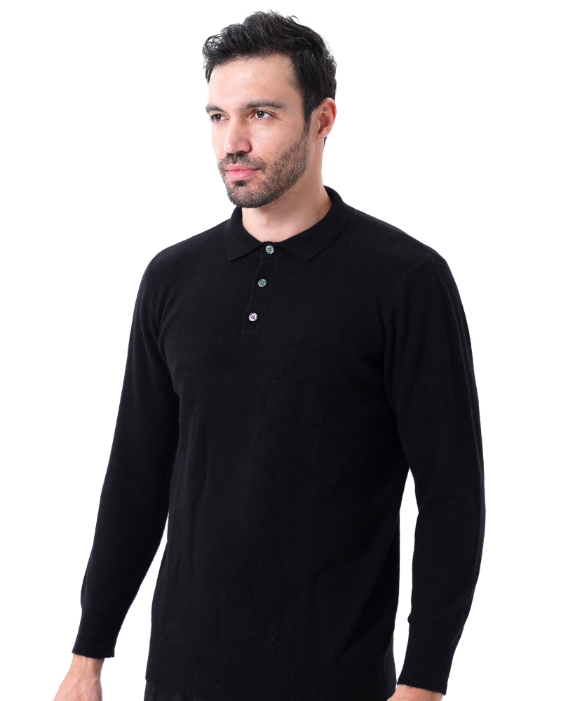 100% Cashmere Polo - Old Money