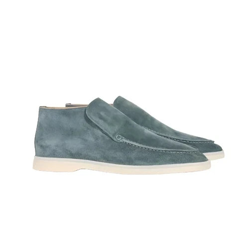 Old Money Suede Shoes-Green