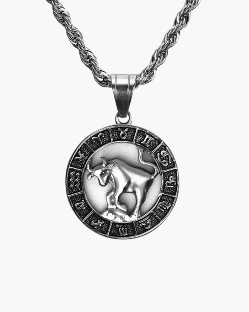 Zodiac Sign Necklace - Silver - Old Money