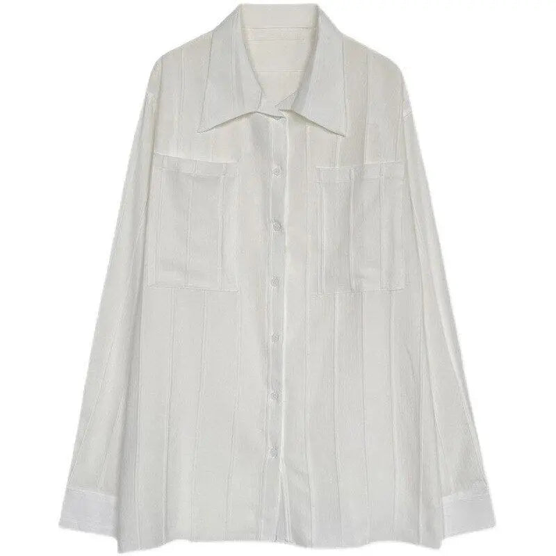 ST Tropez Ribbed Shirt-White