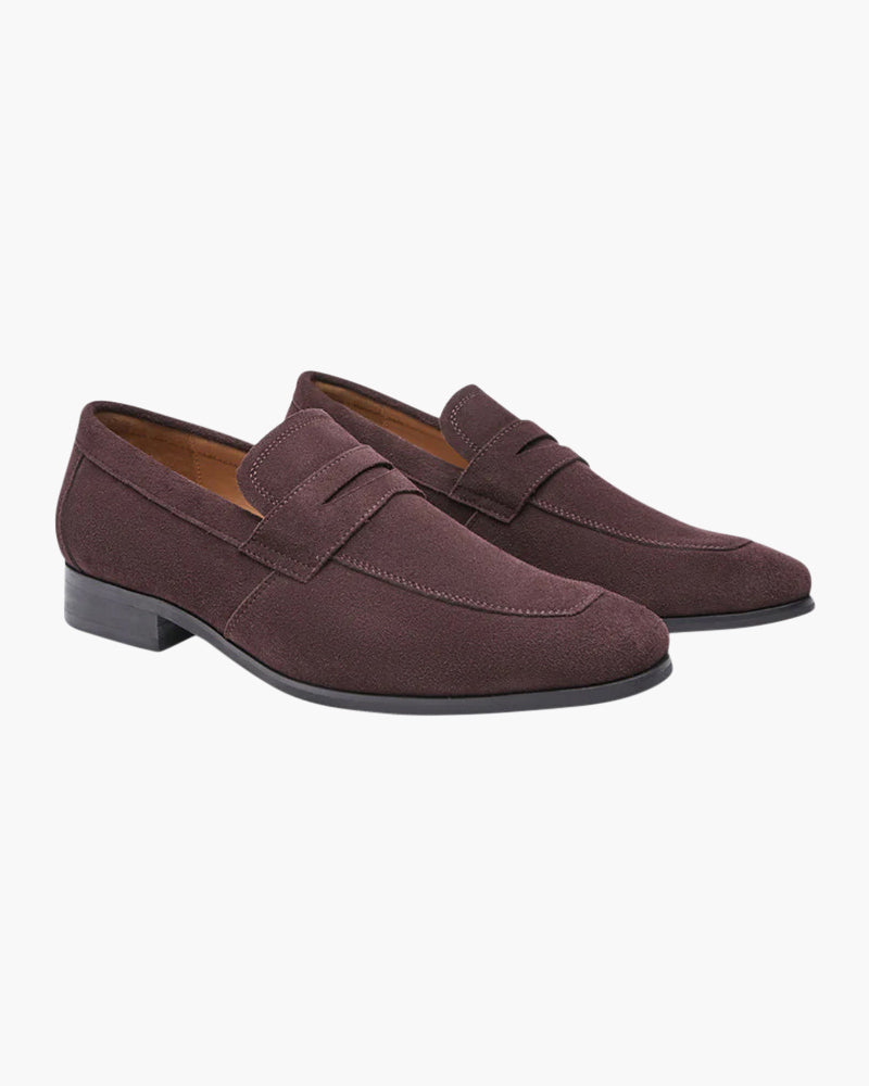 Old Money Suede Penny Loafers - Old Money