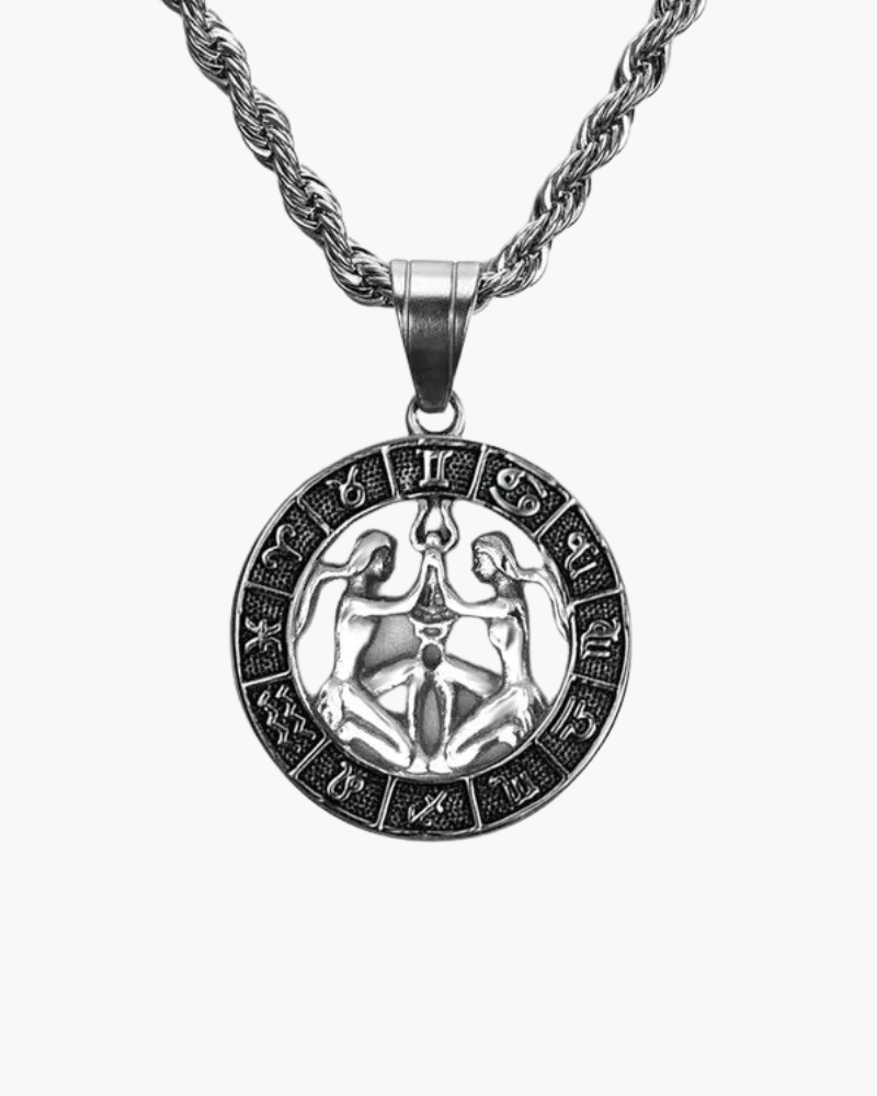 Zodiac Sign Necklace - Silver - Old Money