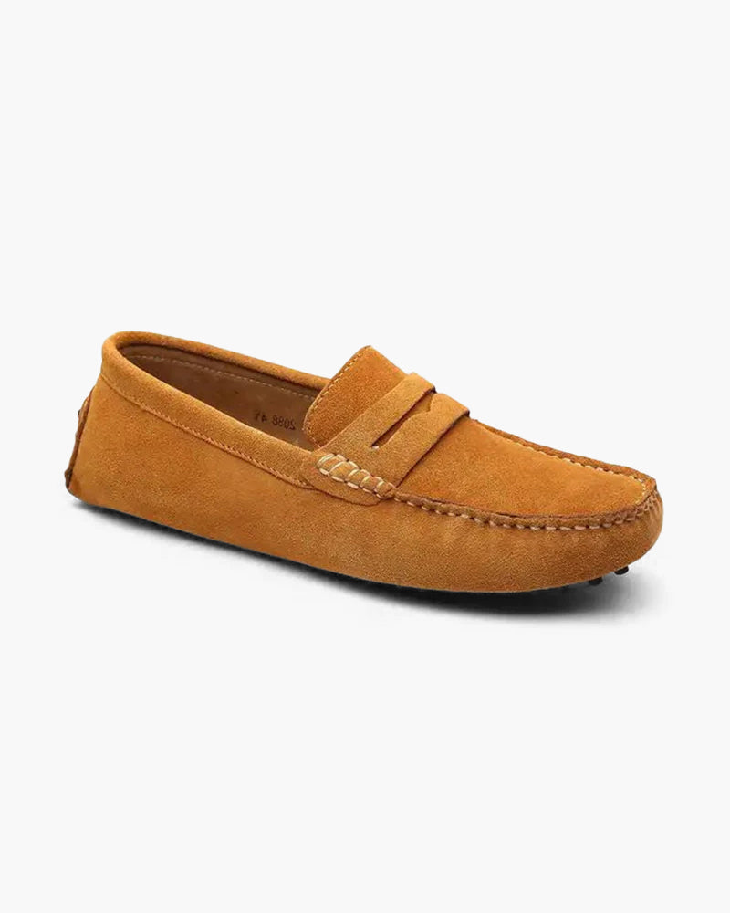 Suede Driver Loafers - Old Money