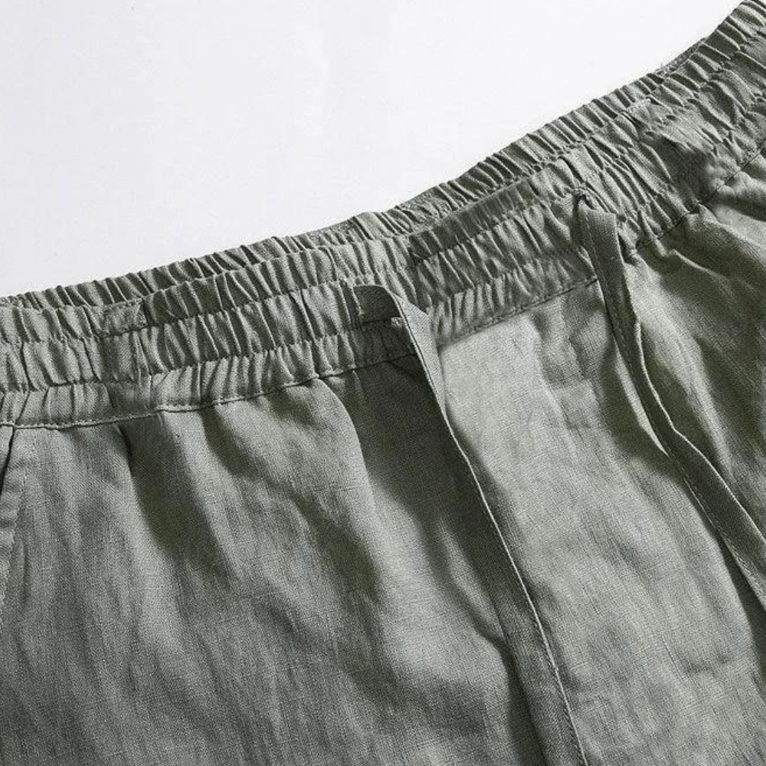 Pantalon en lin Zanzibar (coupe droite)