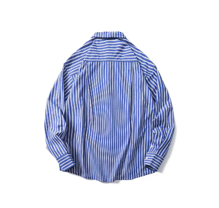 Cannes Striped Shirt-Blue
