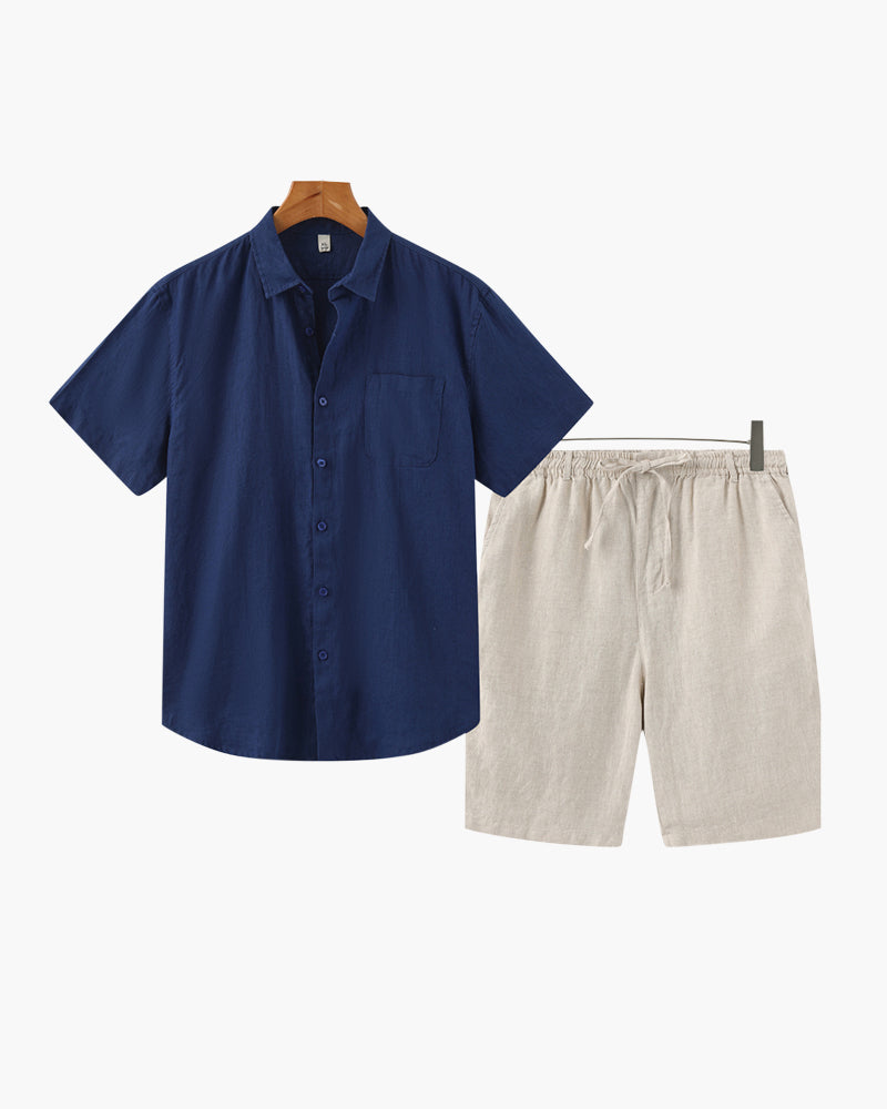 Old Money Linen Combo (Shorts) - Old Money