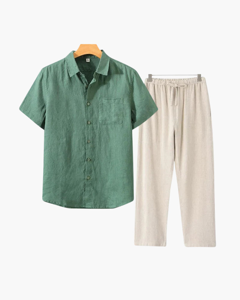 Old Money Linen Combo (Shortsleeve) - Old Money