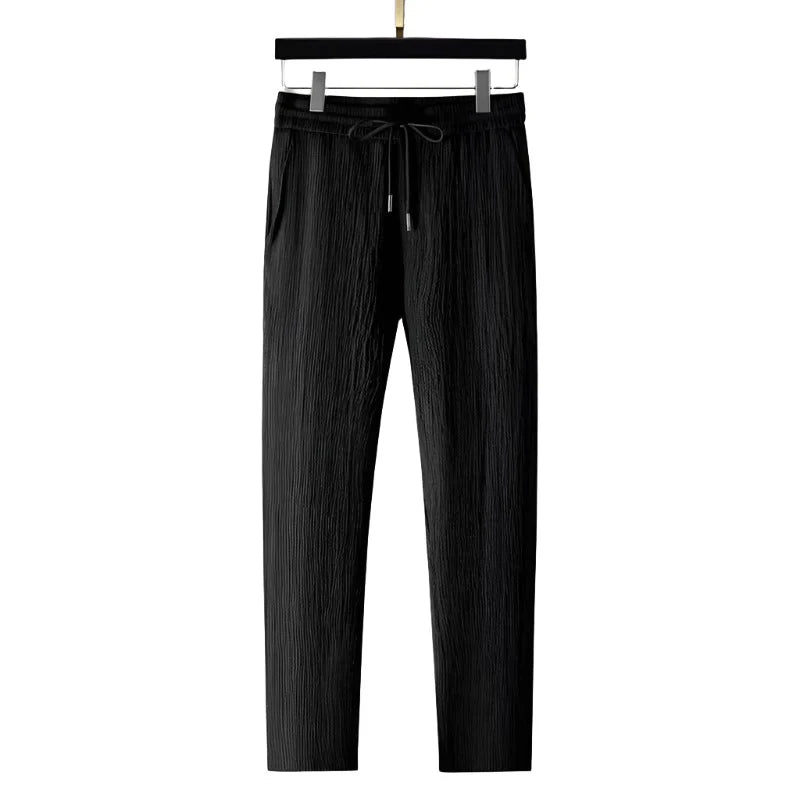 Cotton Polo & Pantalon Suit-Black