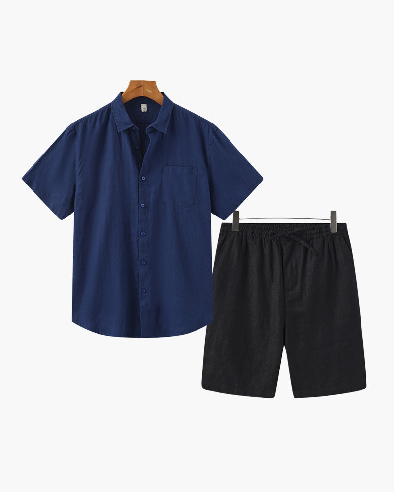 Old Money Linen Combo (Shorts) - Old Money