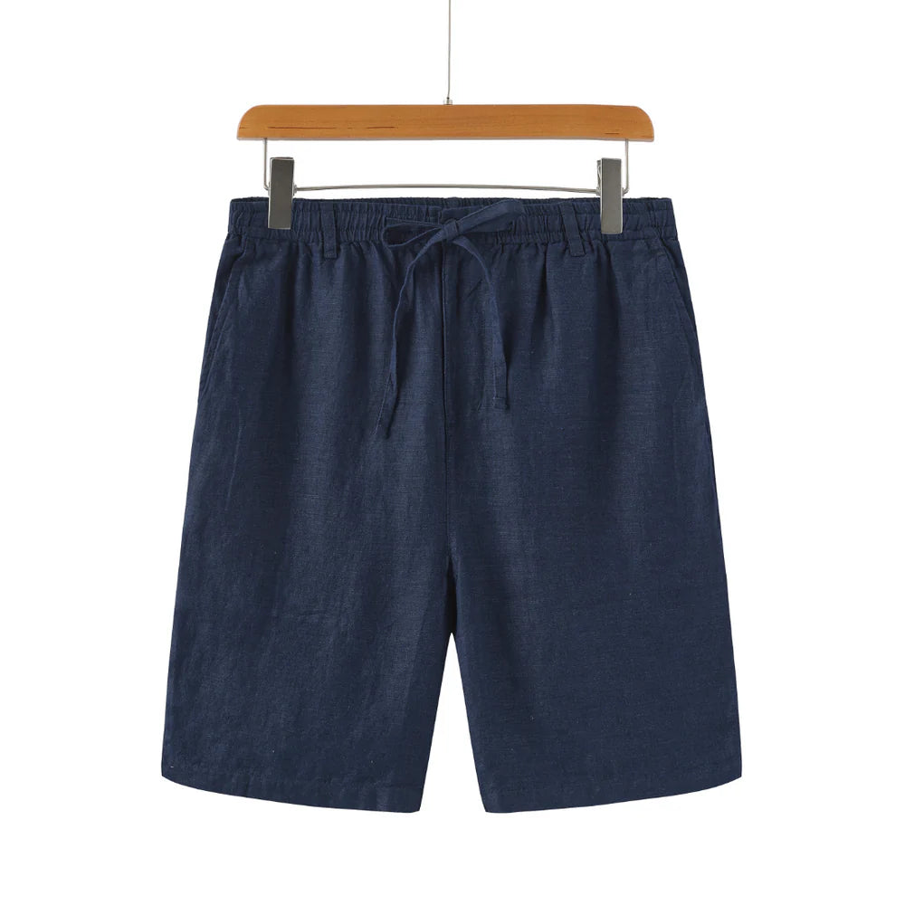 Casablanca - Linen Shorts-Blue
