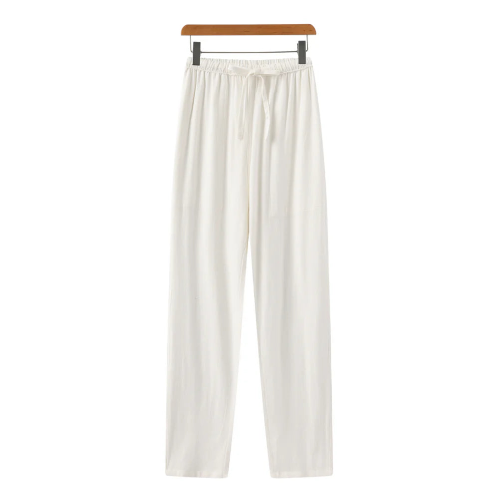 Marrakech - Linen Pantalon-White