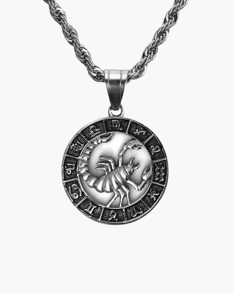 Zodiac Sign Necklace - Silver - Old Money