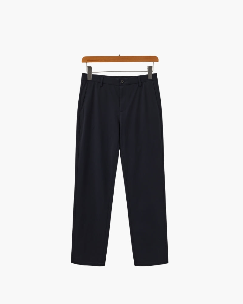 Wool Blend Trousers - Old Money