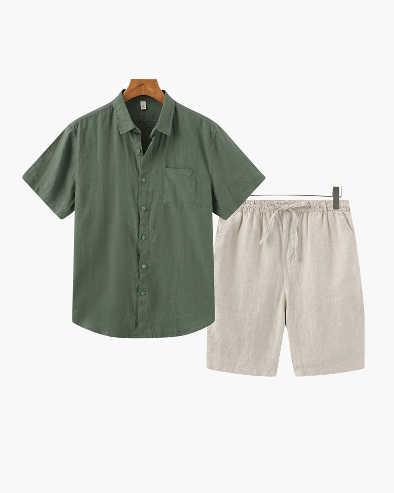 Old Money Linen Combo (Shorts) - Old Money