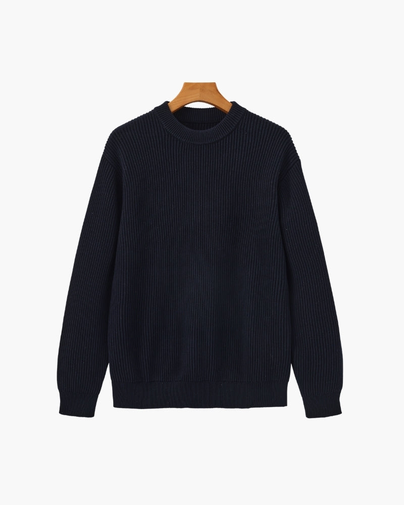 Rib Knit Crewneck - Old Money