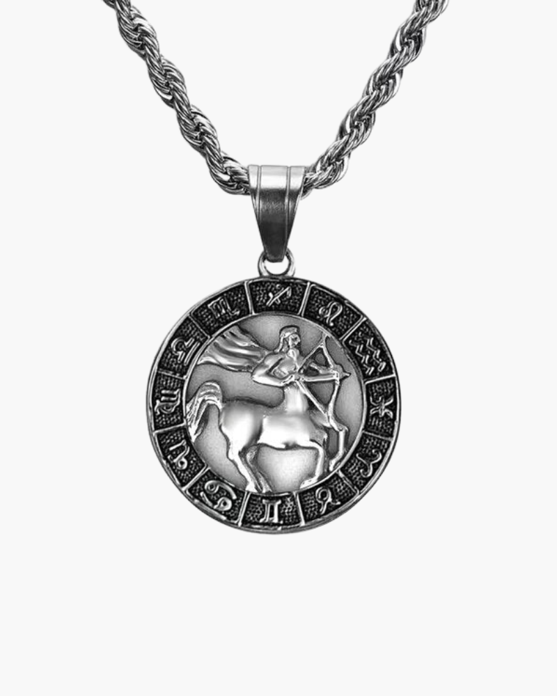 Zodiac Sign Necklace - Silver - Old Money