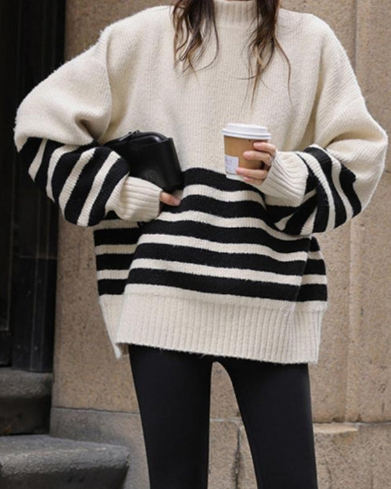 The Coastal Stripe Sweater - Old Money