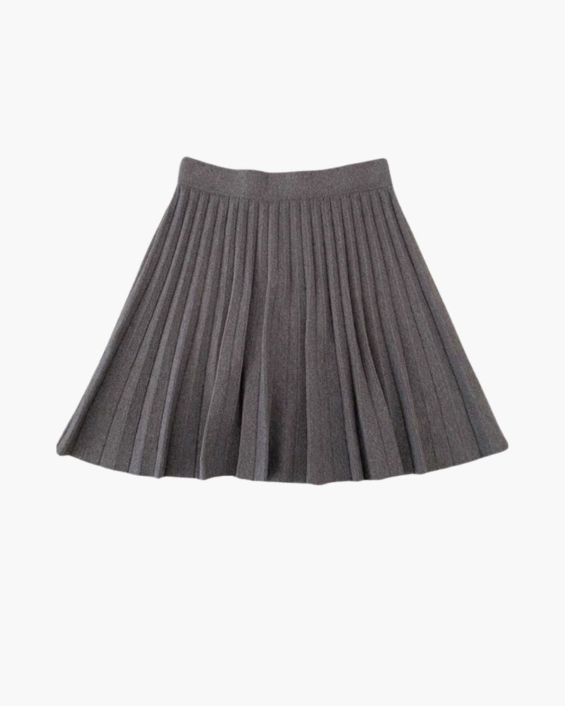 Oxford Pleated Wool Mini - Old Money