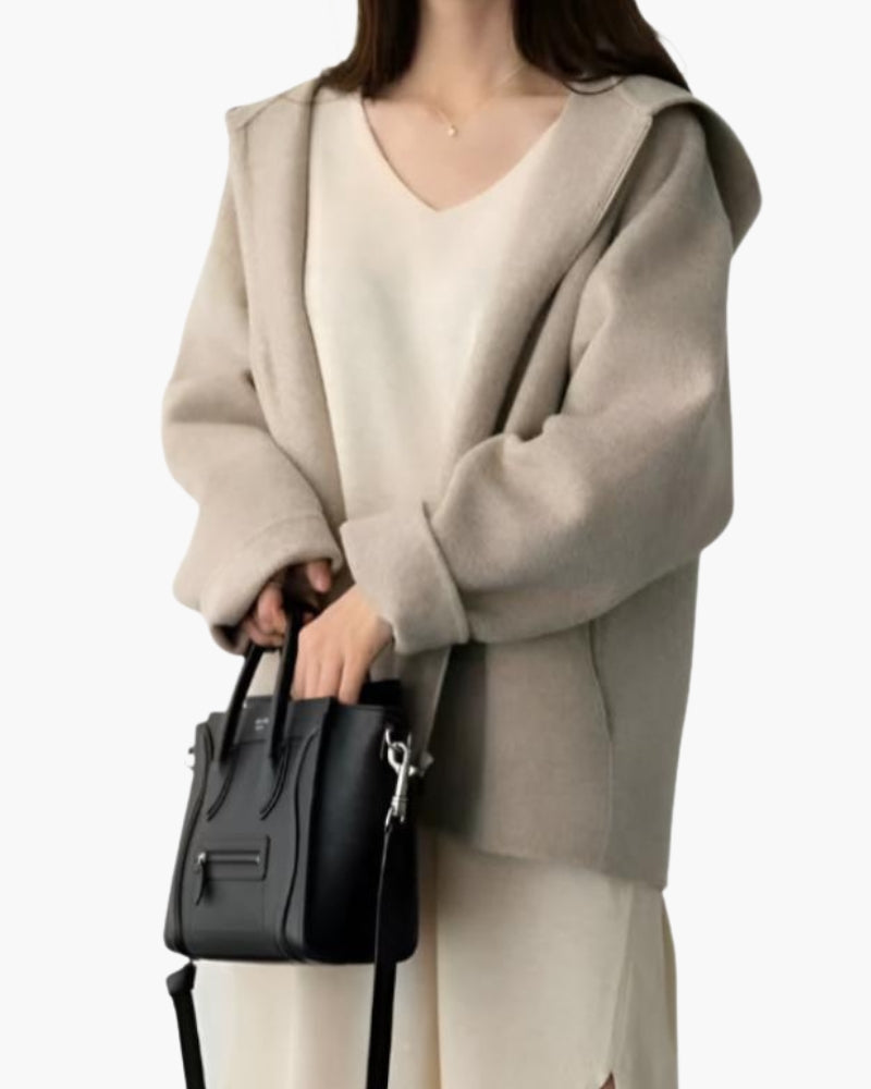 Marlow Wool Zip Coat - Old Money