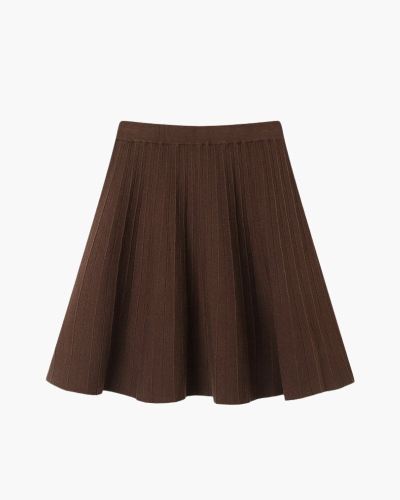 Oxford Pleated Wool Mini - Old Money