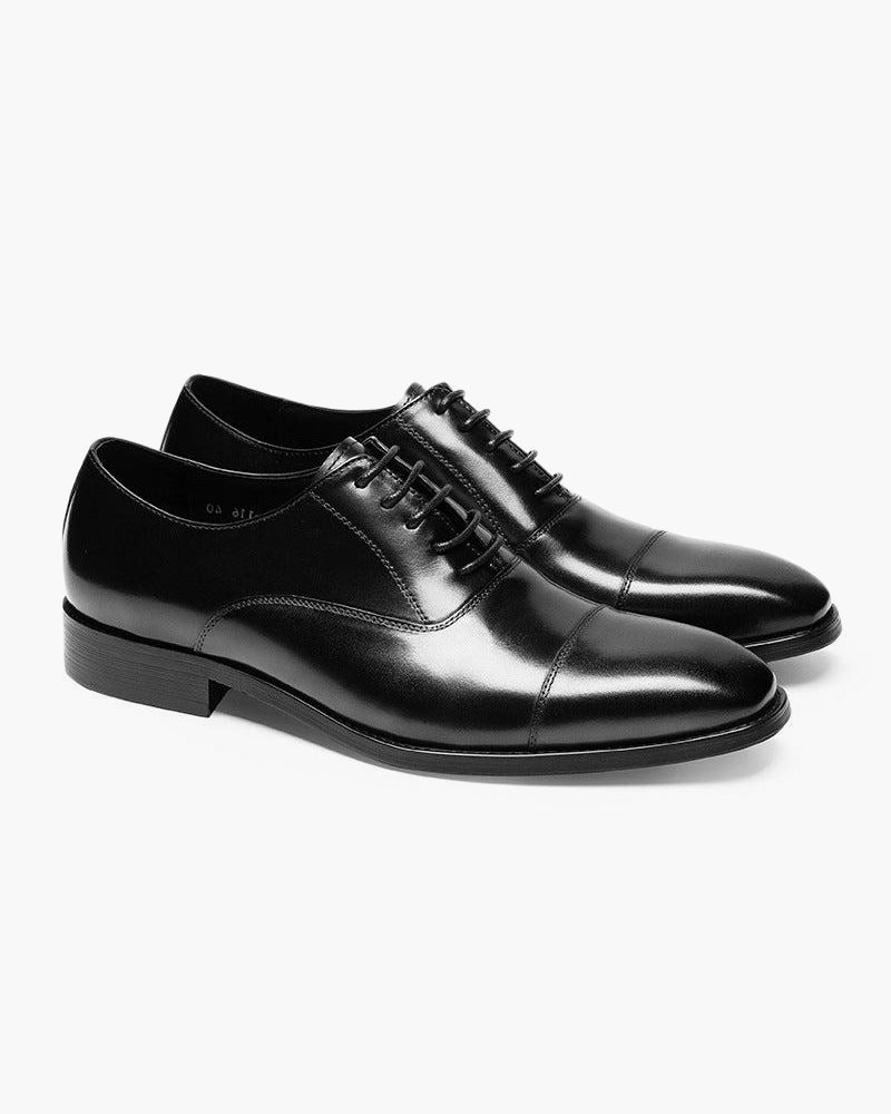 Dress Shoe Black Old People Shoes Classic Leather Shoes