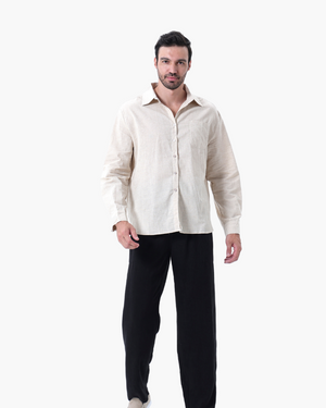 Vintage Linen Old-Money Style Two-Piece Set