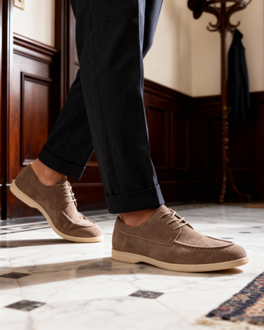 Alveraine | Men’s Suede Shoes – Old Money Inspired Classic Style main image 1