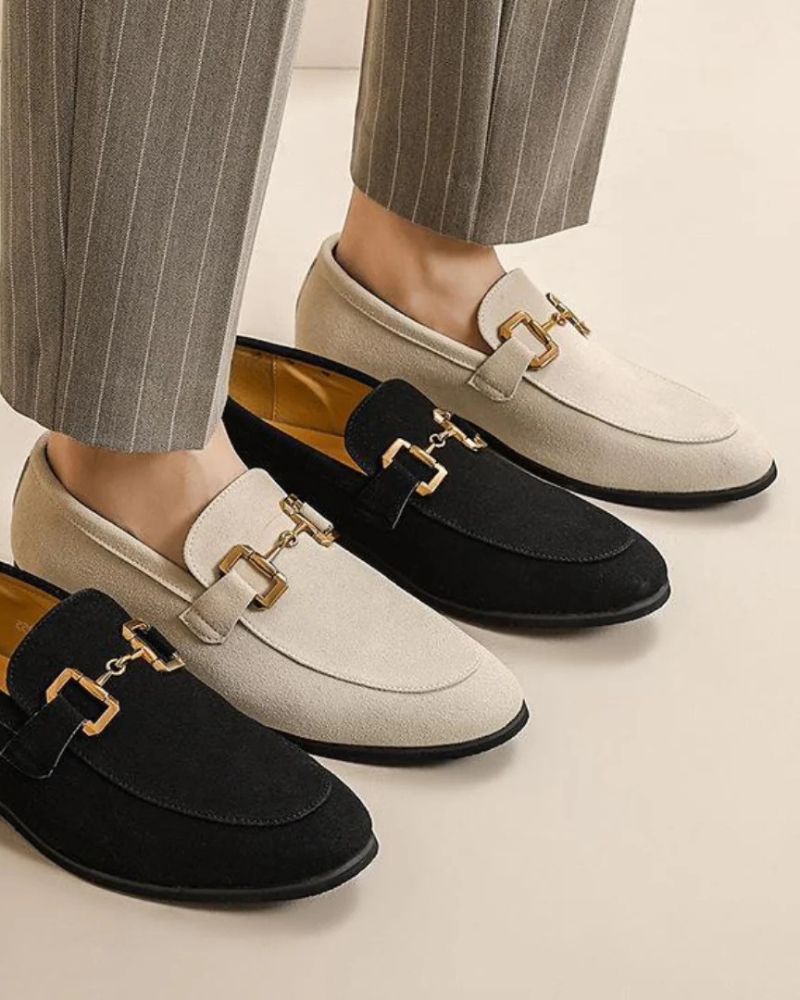 Luxury Suede Loafers - Old Money