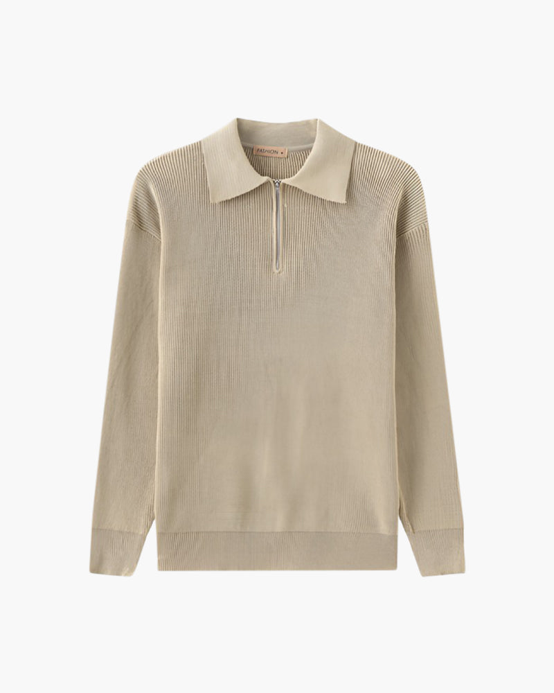 Cesare Half Zip Sweater - Old Money