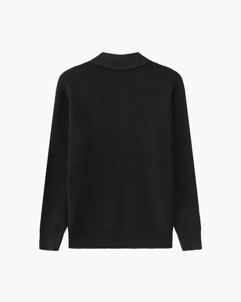 Cesare Half Zip Sweater - Old Money