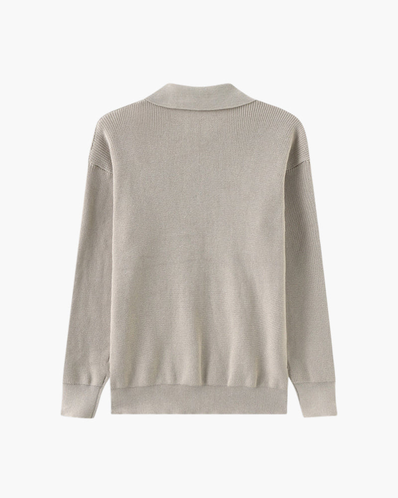 Cesare Half Zip Sweater - Old Money