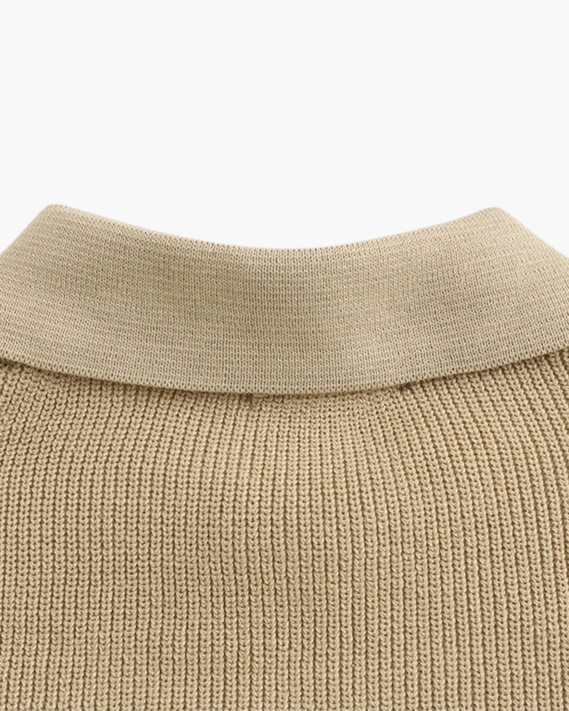 Cesare Half Zip Sweater - Old Money