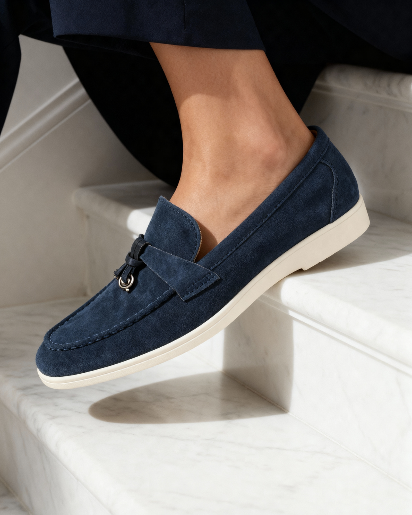 Old Money Suede Lady Loafers - Old Money